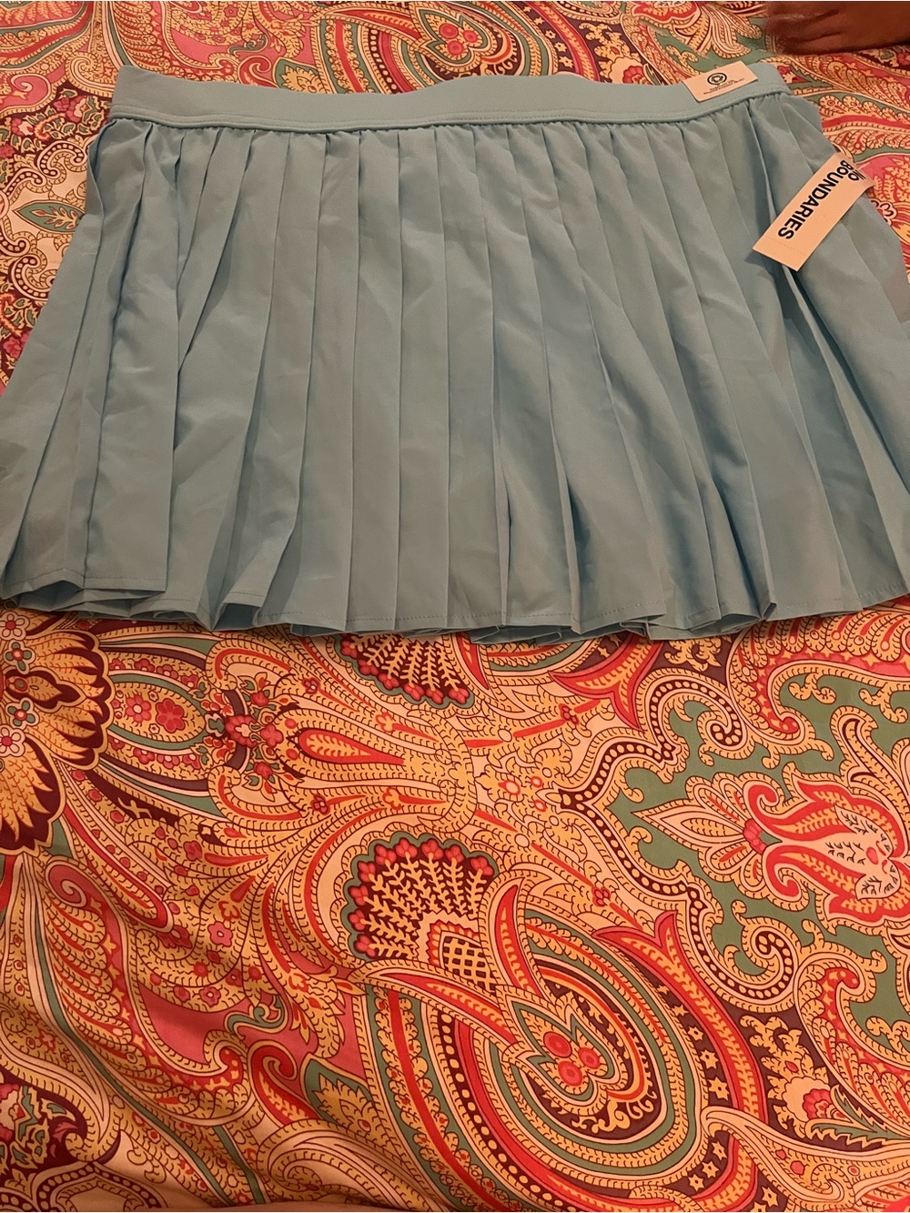 No Boundaries Light Blue Pleated Tennis Skirt